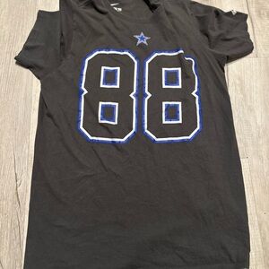 Black Graphic Tee with Blue & White '88' Dez Bryant